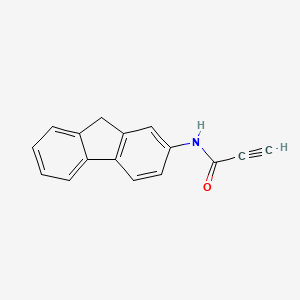 molecular formula C16H11NO B15349434 Propiolamide, N-(2-fluorenyl)- CAS No. 60550-90-5