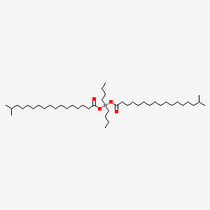 molecular formula C44H88O4Sn B15349440 Stannane, dibutylbis((1-oxoisooctadecyl)oxy)- CAS No. 59963-28-9