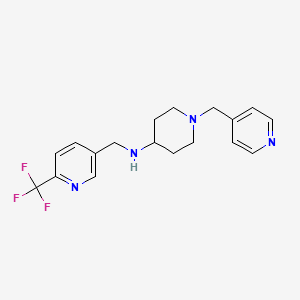 1-(Pyridin-4-ylmethyl)-N-([6-(trifluoromethyl)pyridin-3-YL]methyl)piperidin-4-amine