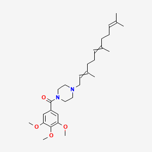 molecular formula C29H44N2O4 B15349454 (3,4,5-Trimethoxyphenyl)-[4-(3,7,11-trimethyldodeca-2,6,10-trienyl)piperazin-1-yl]methanone 