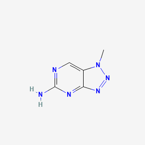 molecular formula C5H6N6 B15349465 1-Methyl-1H-[1,2,3]triazolo[4,5-d]pyrimidin-5-amine CAS No. 76357-49-8