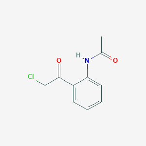 molecular formula C10H10ClNO2 B15349535 Acetamide, N-[2-(chloroacetyl)phenyl]- CAS No. 68095-22-7