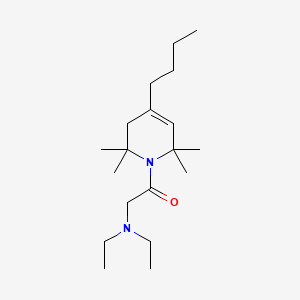 molecular formula C19H36N2O B15349541 Pyridine, 4-butyl-1-(N,N-diethylglycyl)-1,2,3,6-tetrahydro-2,2,6,6-tetramethyl- CAS No. 53725-46-5