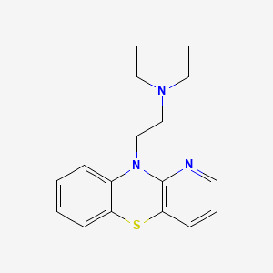 molecular formula C17H21N3S B15349560 10H-Pyrido(3,2-b)(1,4)benzothiazine, 10-(2-(diethylamino)ethyl)- CAS No. 67489-37-6