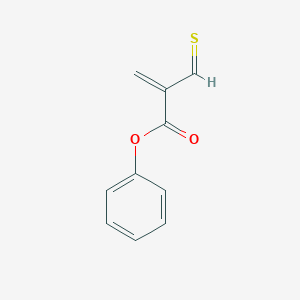 molecular formula C10H8O2S B15349572 Phenyl 2-methanethioylprop-2-enoate 