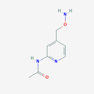 N-[4-(aminooxymethyl)pyridin-2-yl]acetamide