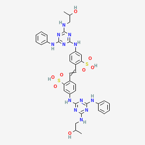 Benzenesulfonic acid, 2,2'-(1,2-ethenediyl)bis[5-[[4-[(2-hydroxypropyl)amino]-6-(phenylamino)-1,3,5-triazin-2-yl]amino]-