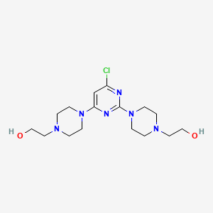 2-[4-[4-Chloro-6-[4-(2-hydroxyethyl)piperazin-1-YL]pyrimidin-2-YL]piperazin-1-YL]ethanol