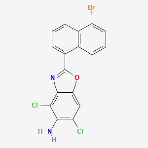 2-(5-bromonaphthalen-1-yl)-4,6-dichloro-1,3-benzoxazol-5-amine