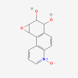 molecular formula C13H11NO4 B15349652 anti-7,8-Dihydroxy-9,10-epoxy-7,8,9,10-tetrahydrobenzo(f)quinoline N-oxide CAS No. 119478-49-8