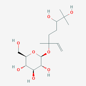 molecular formula C16H30O8 B15349660 (2S,3R,4S,5S,6R)-2-(6,7-dihydroxy-3,7-dimethyloct-1-en-3-yl)oxy-6-(hydroxymethyl)oxane-3,4,5-triol 