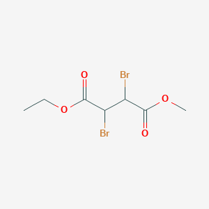 molecular formula C7H10Br2O4 B15349681 Ethyl methyl 2,3-dibromosuccinate 