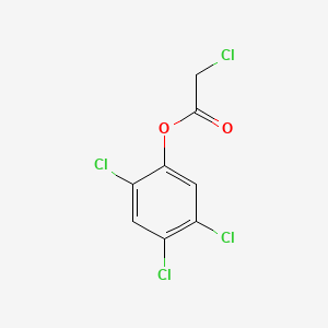 molecular formula C8H4Cl4O2 B15349697 Acetic acid, chloro-, 2,4,5-trichlorophenyl ester CAS No. 5902-69-2