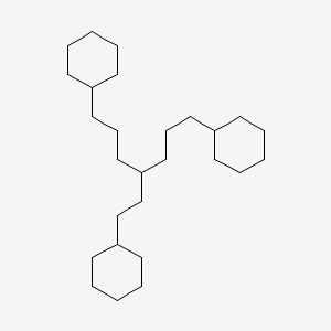 molecular formula C27H50 B15349741 4-(2-Cyclohexylethyl)-1,7-dicyclohexylheptane 