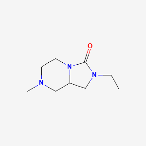 2-Ethyl-7-methylhexahydroimidazo[1,5-A]pyrazin-3(2H)-one