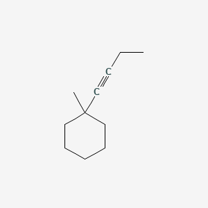 molecular formula C11H18 B15349814 1-But-1-ynyl-1-methylcyclohexane 