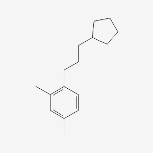 1-(3-Cyclopentylpropyl)-2,4-dimethylbenzene