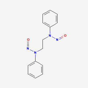 molecular formula C14H14N4O2 B15349838 N-[2-(Nitroso-phenyl-amino)ethyl]-N-phenyl-nitrous amide CAS No. 4979-29-7