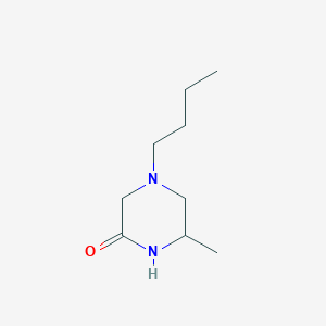 4-Butyl-6-methylpiperazin-2-one