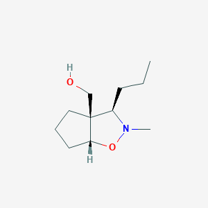 [(3R,3aR,6aR)-2-methyl-3-propyl-4,5,6,6a-tetrahydro-3H-cyclopenta[d][1,2]oxazol-3a-yl]methanol