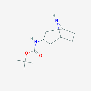 molecular formula C12H22N2O2 B153499 叔丁基8-氮杂双环[3.2.1]辛烷-3-基氨基甲酸酯 CAS No. 287114-25-4