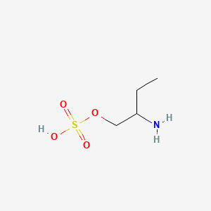 molecular formula C4H11NO4S B15349912 2-Aminobutyl hydrogen sulfate CAS No. 68541-04-8