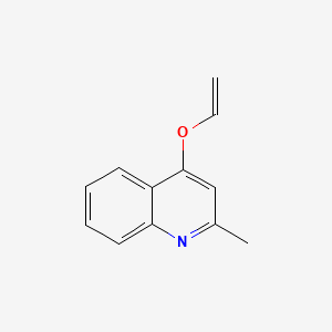 molecular formula C12H11NO B15349994 Quinoline, 2-methyl-4-(vinyloxy)- CAS No. 71314-90-4