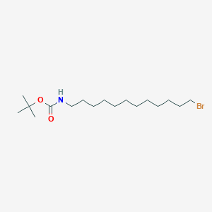 molecular formula C17H34BrNO2 B015350 12-(叔Boc-氨基)-1-十二烷基溴 CAS No. 887353-35-7