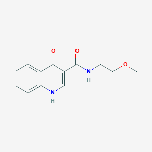 3-Quinolinecarboxamide, 4-hydroxy-N-(2-methoxyethyl)-