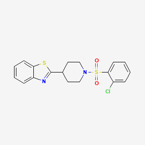 2-[1-(2-Chlorophenylsulfonyl)piperidin-4-yl]-benzothiazole