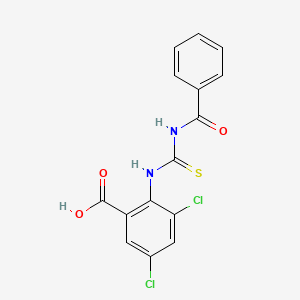 2-(Benzoylcarbamothioylamino)-3,5-dichlorobenzoic acid