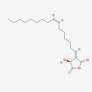 molecular formula C21H34O3 B15350073 (S)-3-[(1E,7Z)-Hexadecan-7-enylidene]-4,5-dihydro-4-hydroxy-5-methylenefuran-2(3H)-one 