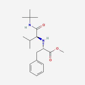 methyl (2S)-2-[[(2S)-1-(tert-butylamino)-3-methyl-1-oxobutan-2-yl]amino]-3-phenylpropanoate