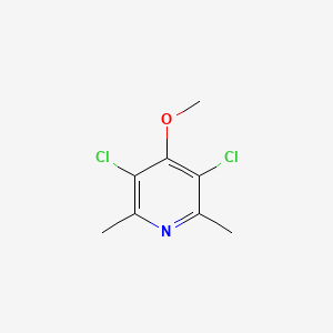 molecular formula C8H9Cl2NO B15350097 3,5-Dichloro-4-methoxy-2,6-dimethylpyridine CAS No. 51050-42-1