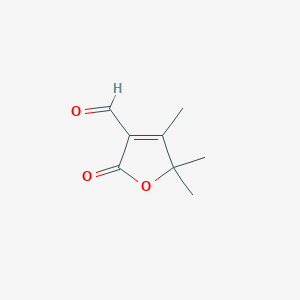 4,5,5-Trimethyl-2-oxofuran-3-carbaldehyde