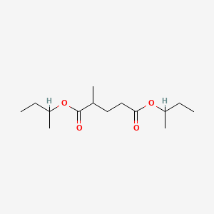 molecular formula C14H26O4 B15350111 Pentanedioic acid, 2-methyl-, bis(1-methylpropyl) ester 