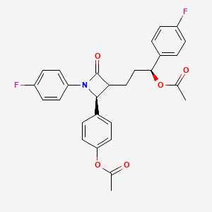 [4-[(2S)-3-[(3S)-3-acetyloxy-3-(4-fluorophenyl)propyl]-1-(4-fluorophenyl)-4-oxoazetidin-2-yl]phenyl] acetate