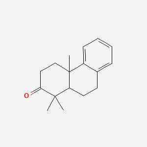 molecular formula C17H22O B15350174 3,4,4a,9,10,10a-Hexahydro-1,1,4a-trimethyl-2(1H)-phenanthrenone 