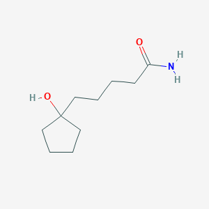 Cyclopentanevaleramide, 1-hydroxy-