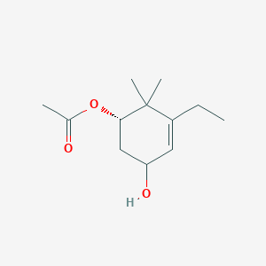 4-Cyclohexene-1,3-diol,5-ethyl-6,6-dimethyl-,1-acetate,(1S)-(9CI)