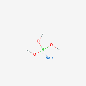 molecular formula C3H9BNaO3 B15350282 Borate(1-),hydrotrimethoxy-,sodium(1:1),(t-4)- 