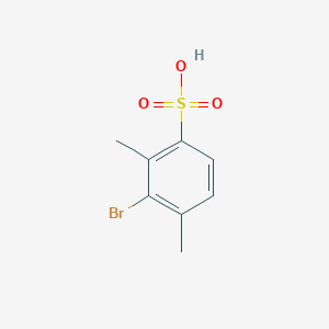 molecular formula C8H9BrO3S B15350315 Benzenesulfonic acid, 3-bromo-2,4-dimethyl- CAS No. 5471-25-0