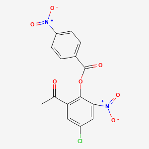 (2-Acetyl-4-chloro-6-nitrophenyl) 4-nitrobenzoate