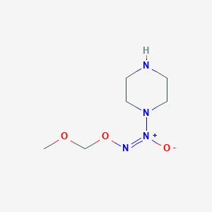 molecular formula C6H14N4O3 B15350371 (E)-methoxymethoxyimino-oxido-piperazin-1-ylazanium 