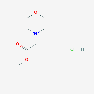 molecular formula C8H16ClNO3 B15350387 Ethyl morpholinoacetate hydrochloride 