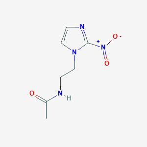 molecular formula C7H10N4O3 B15350467 N-[2-(2-nitroimidazol-1-yl)ethyl]acetamide CAS No. 36664-10-5