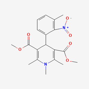 1,2,6-trimethyl-4-(3-methyl-2-nitrophenyl)-4H-pyridine-3,5-dicarboxylic acid dimethyl ester