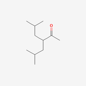 molecular formula C11H22O B15350565 3-Isobutyl-5-methyl-2-hexanone CAS No. 40264-43-5