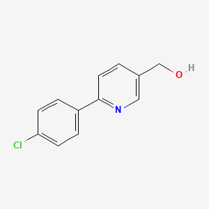 molecular formula C12H10ClNO B15350664 [6-(4-Chlorophenyl)pyridin-3-yl]methanol 