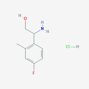 2-Amino-2-(4-fluoro-2-methylphenyl)ethanol;hydrochloride